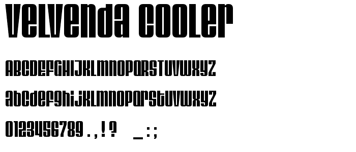 Velvenda Cooler font